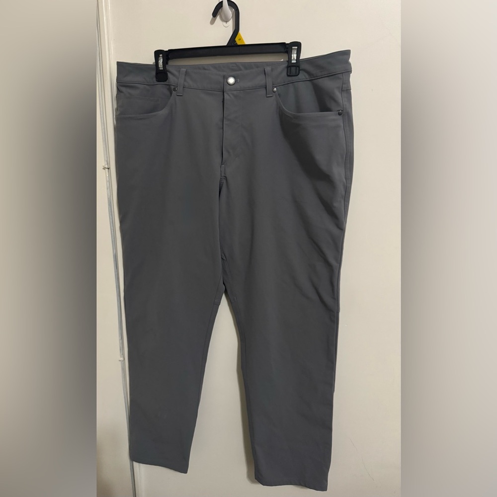 lululemon athletica ABC Utilitech Slim Fit 38x30 Gray Men's Pants